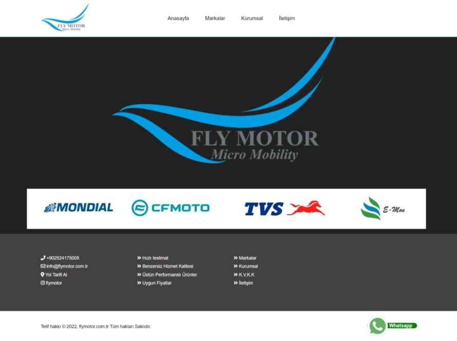 fly motor marmaris - yaka digital reklam ajansı web tasarımı